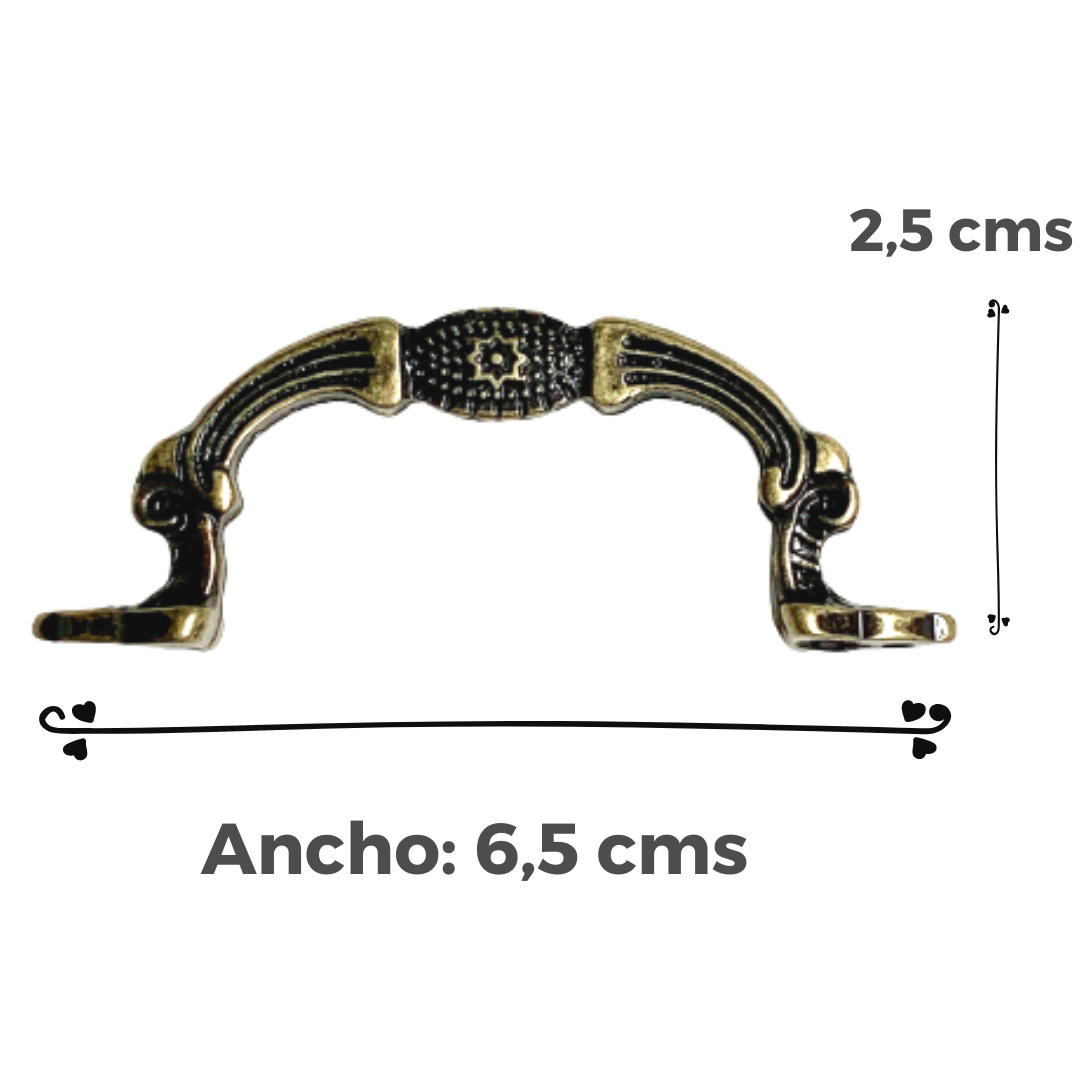 Tirador Colonial, Accesorio Decorativo Para Muebles