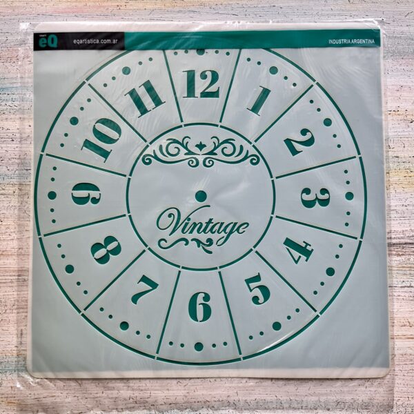 Stencil Reloj Vintage-1006