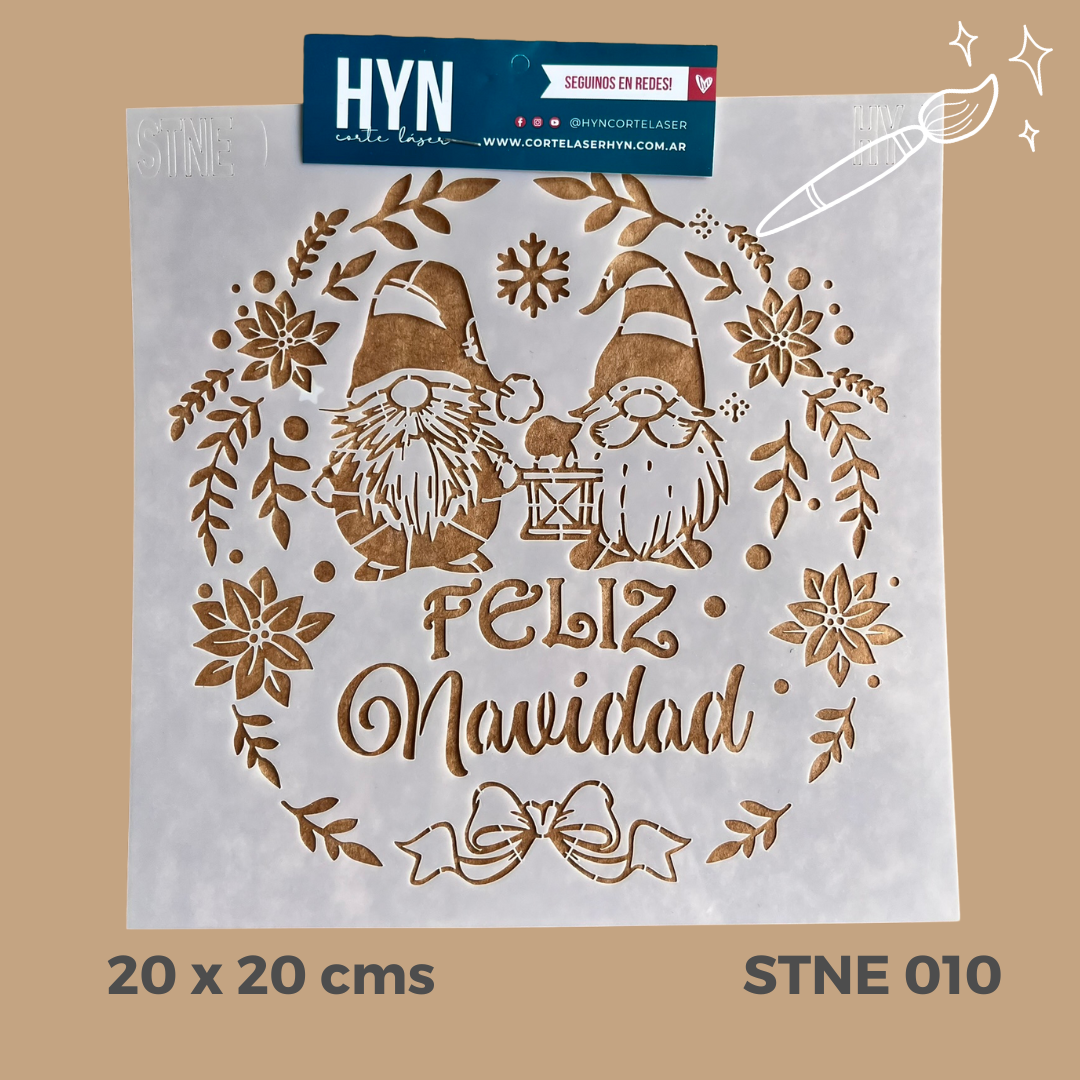 Stencil Navidad Stne 010