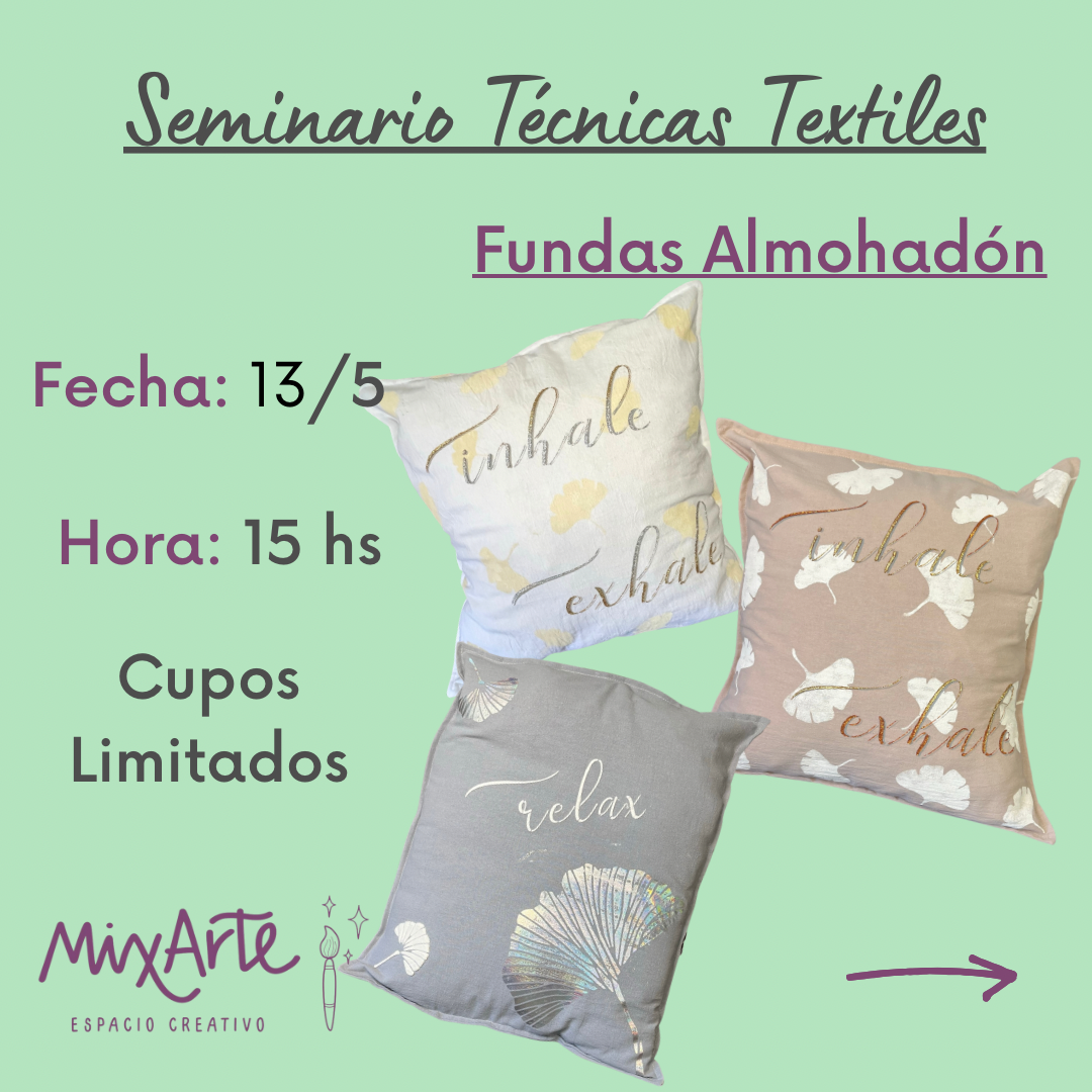 Seminario Textil Fundas Almohadón