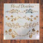 Stencil Floral Dividers