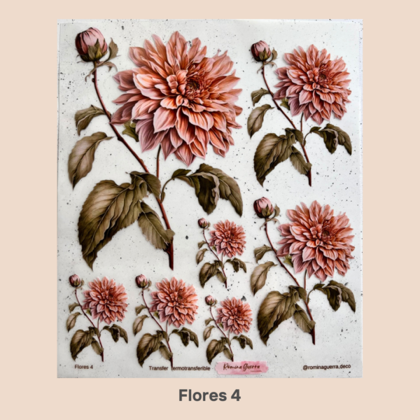 Transfer Termotrasnferibles - Flores 4