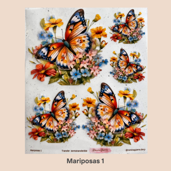 Transfer Termotransferibles - Mariposas 1