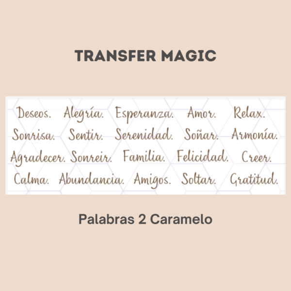 Transfer Magic Palabras 2 Caramelo